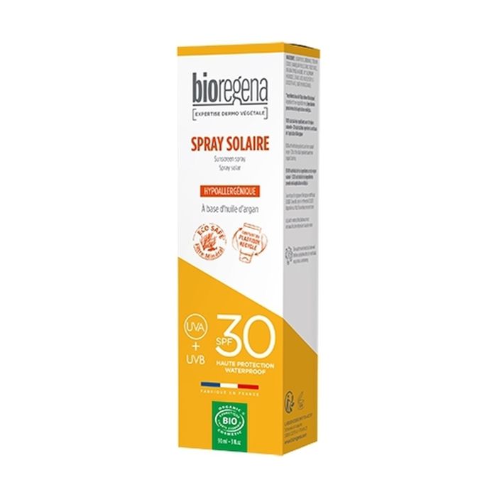Spray Solaire - Bioregena - SPF30 - 90ml - Haute Protection - Texture Légère - Hypoallergénique