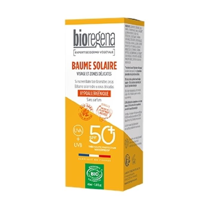 Baume solaire - Bio - SPF50+ - 40ml - Hypoallergénique - Protection UV