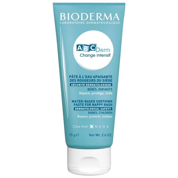 Pâte à l'eau réparatrice - BIODERMA - ABCDERM CHANGE INTENSIF - 75g - Apaisante - Non grasse