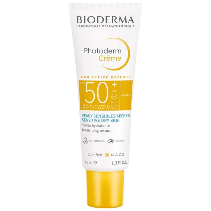 Bioderma Photoderm Crème Solaire Invisible Peaux Sensibles Sèches Spf50+