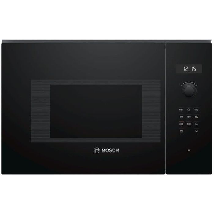 Bosch Serie | 6 BFL524MB0 Four micro-ondes monofonction intégrable 20 litres 800 Watt noir vulcano
