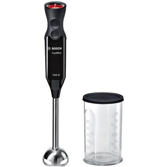 Mixeur à main BOSCH MS6CB6110 1000W Noir - Compatible lave-vaisselle - 12 présélections de vitesse