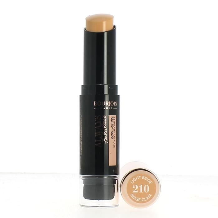 Fond de teint - Bourjois - Always Fabulous Foundcealer Stick - 210 Beige Clair - 7.3g - Tous types de peau