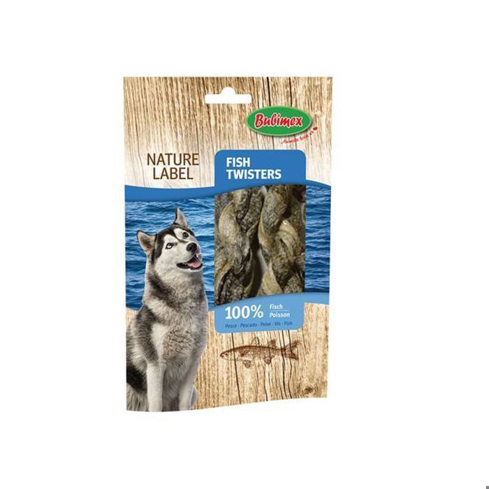 Friandise - Bubimex - Fish Twisters - 100% naturelles - Pour chiens adultes - Taille moyenne