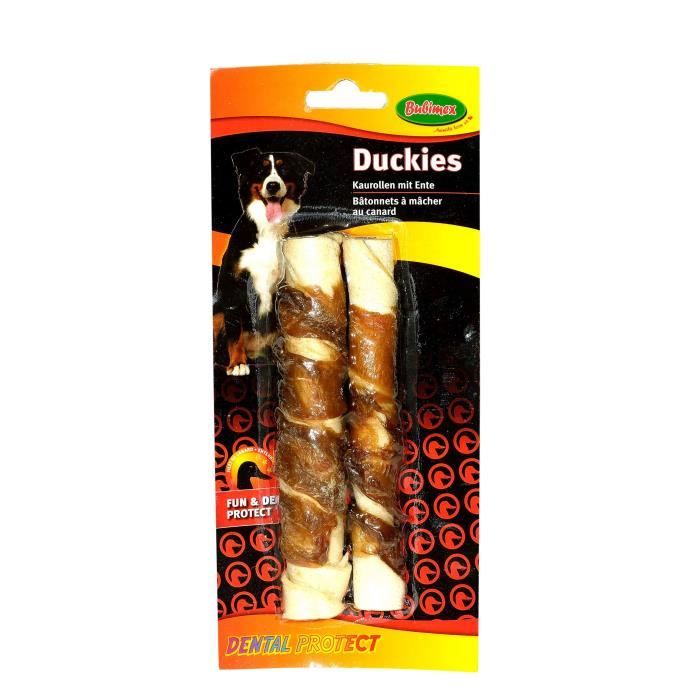 BUBIMEX Lot de 2 sticks en peau de buffle avec filets de canard