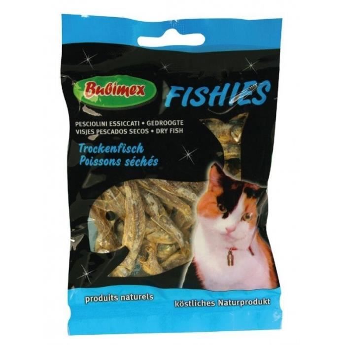 FRIANDISES POUR CHAT FISHIES POISSON SECHES 50G