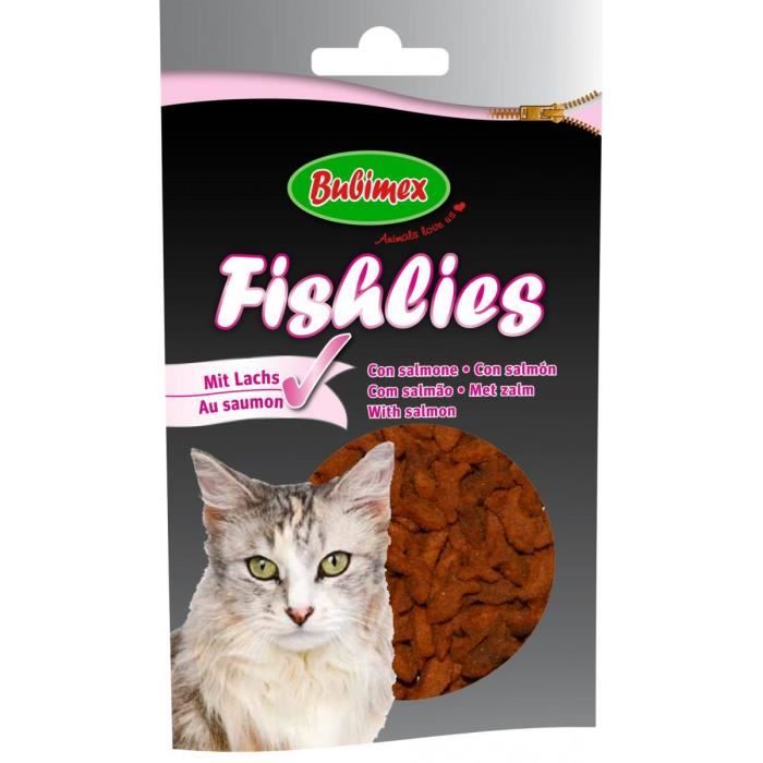 Friandise pour chat - Fishlies - 50 g - Saumon - Adulte - Moyen