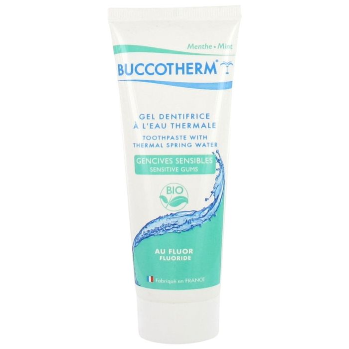 Gel Dentifrice - BUCCOTHERM - Gencives Sensibles - Fluor - 75ml - Bio sans parabène