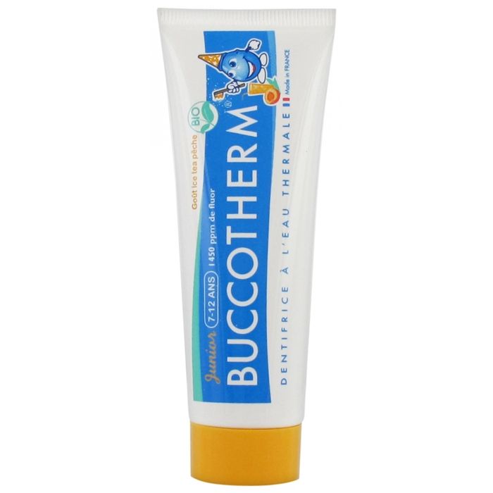 Dentifrice Enfant - Buccotherm - Bio - Goût Ice Tea Pêche - 50ml - 7 à 12 ans