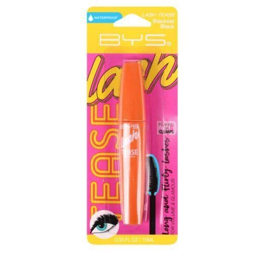 Mascara - BYS - Lash Tease - Waterproof - Noir - Volume et longueur exceptionnels