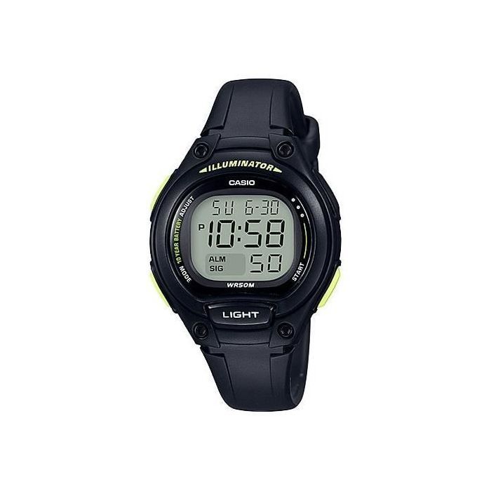 Montre - CASIO - LW-203-1B - Quartz - Digital - Ronde - Noir