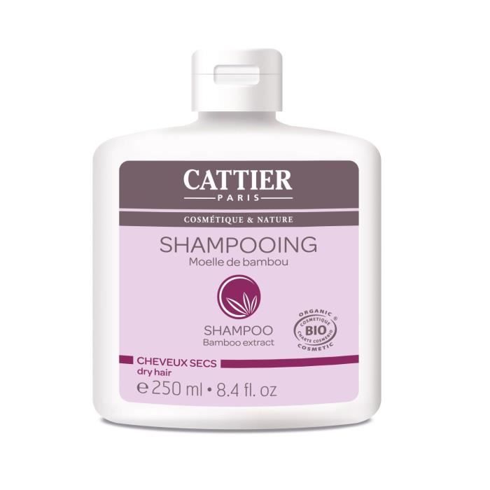 Cattier Shampooing Moelle de Bambou Cheveux Secs 250ml