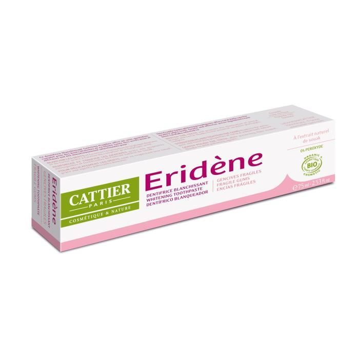 Cattier Dentifrice Eridene Gencives Fragiles 75ml
