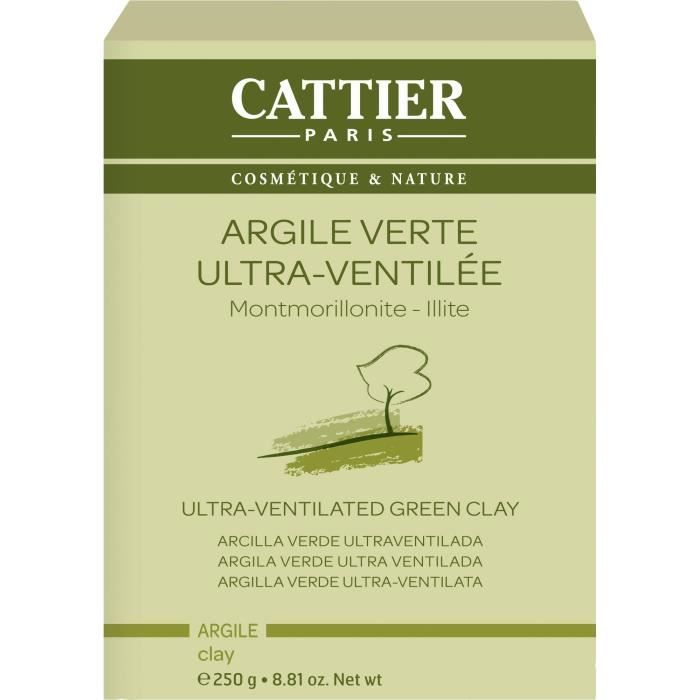 Cattier Argile Verte Ultra Ventilée 250g
