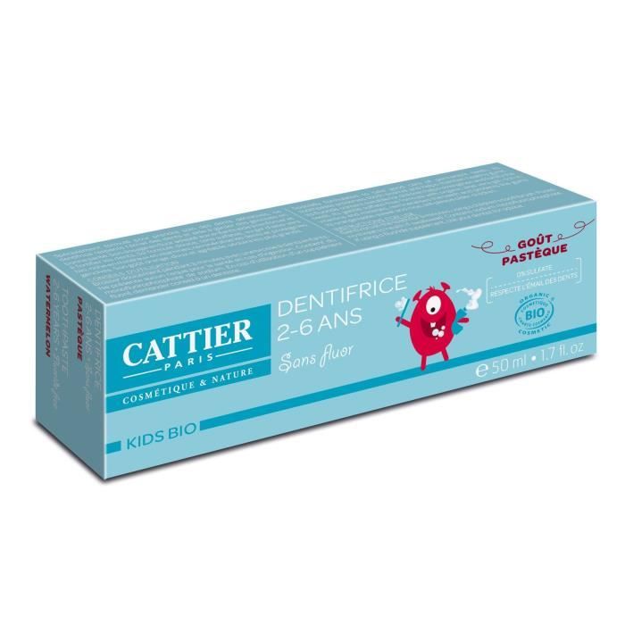 Dentifrice - CATTIER - Goût Pastèque - 2-6 ans - 50 ml - Mixte