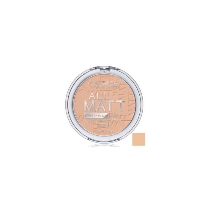 Poudre Matifiante - Catrice - All Matt Plus 025 - Beige Sable - 10g - Contrôle de Brillance