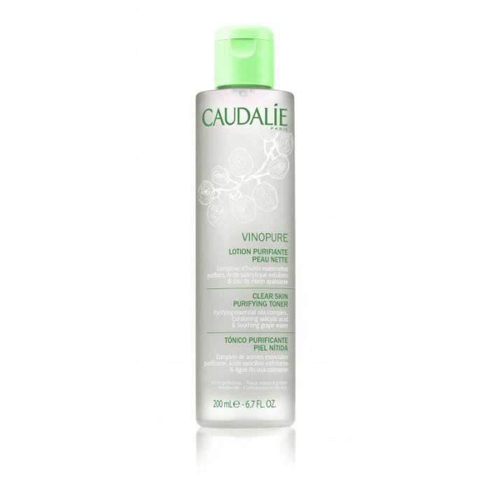 Lotion Purifiante - Caudalie - Vinopure - 200ML - Non gras - Pour tous types de peau