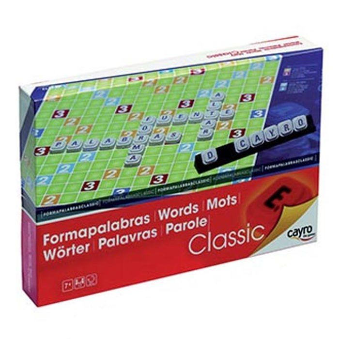 Jeu de lettres classique - CAYRO - Scrabble - 102 lettres - 4 présentoirs - Plateau 48x36 en plastique