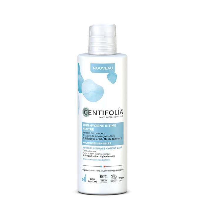 Soin Hygiène Intime - CENTIFOLIA - Neutre - 200ML - Vegan - Haute tolérance