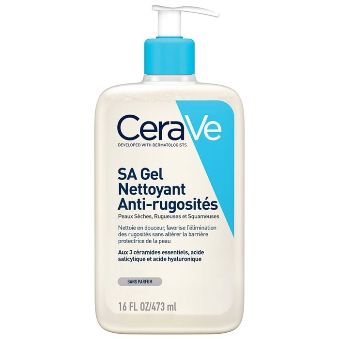 Gel Nettoyant - Cerave - SA - 473ml - Anti Rugosités - Hypoallergénique