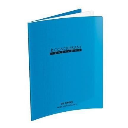 Cahier - CONQUERANT - CLASSIQUE - 240 x 320 mm - 48 feuilles - Seyès - Couverture en PP