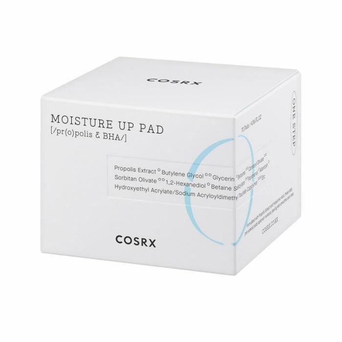 Pad d'hydratation - Cosrx - Un pas - 70 pads - Hypoallergénique - Peaux sensibles
