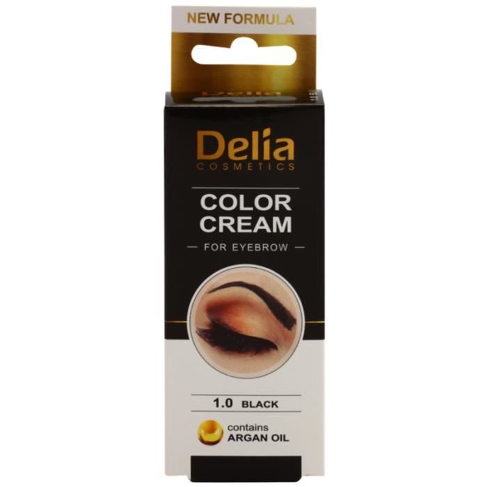 Delia - Henné Couleur Crème Pour Sourcils - Kit Set 1.0 Noir - 150 ml