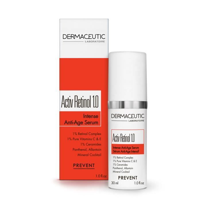 Sérum Anti-Âge - Dermaceutic - Activ Retinol 1.0 - 30ml - Tous types de peau - Texture Sérum