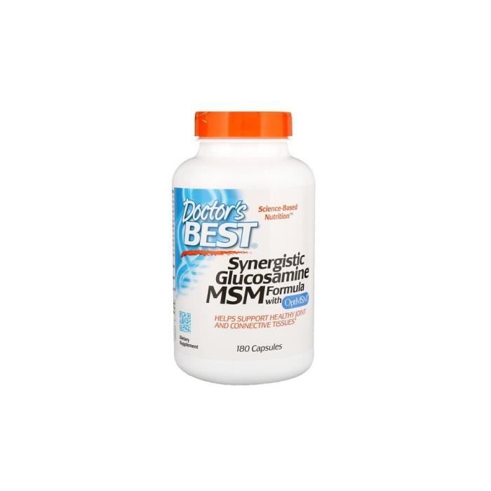Compléments alimentaires Synergistic Glucosamine Msm Formula With Optimsm 180 Caps BI5770 , Doctor's Best,