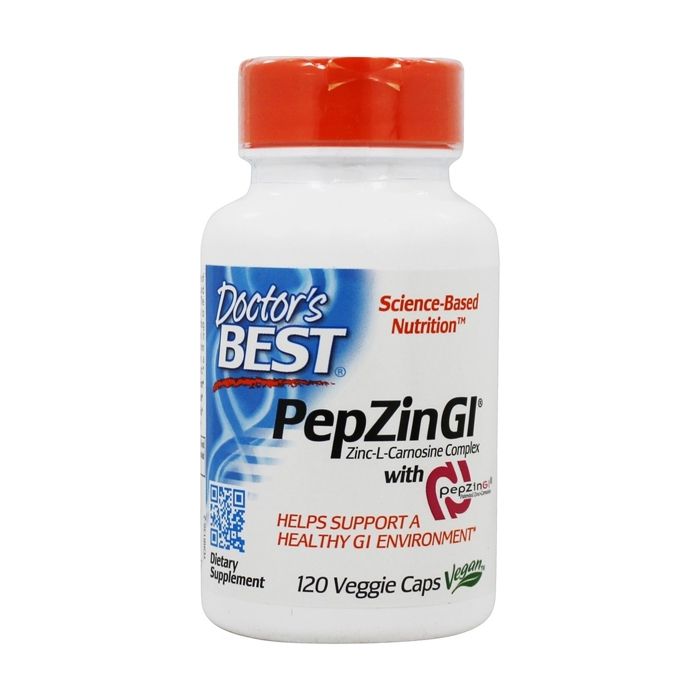 Doctor's Best, PepZin Gl complexe Zinc-L-Carnosine, 120 Veggie Caps