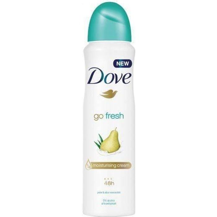 Déodorant Spray - DOVE - GO FRESH 48H - Poire et Aloe vera - 250ml - Protection anti-transpirante