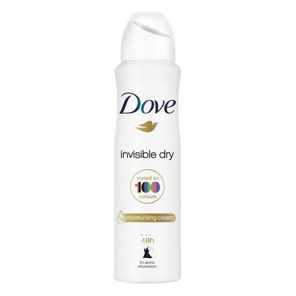 Déodorant - DOVE - Invisible - 200 ml - Anti-taches - 48H sans alcool