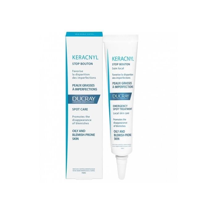 Soin local - DUCRAY - Keracnyl Stop Bouton - 10ml - Non comédogène - Acné