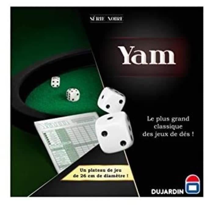 SERIE NOIRE YAM 420 - Jeu de dés - DUJARDIN - Lancez les dés et remplissez votre feuille de marque dans ce grand classique !