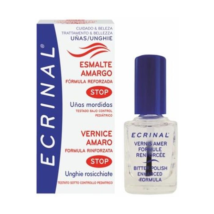Vernis Amer - Ecrinal - Stop Ongles Rongés - Invisible - 10ml - Sans Parabène