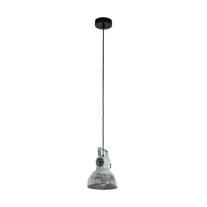 Suspension BARNSTAPLE E27 1X40W en acier noir D175mm