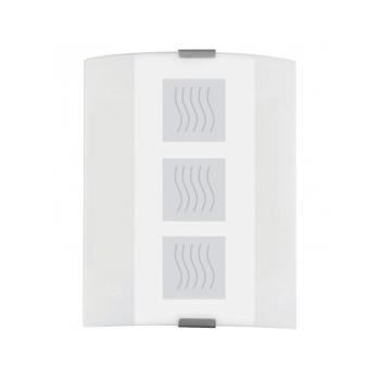 Applique murale - EGLO - GRAPHIK - Acier et verre satiné - 1 x 60 W E27 - Design contemporain