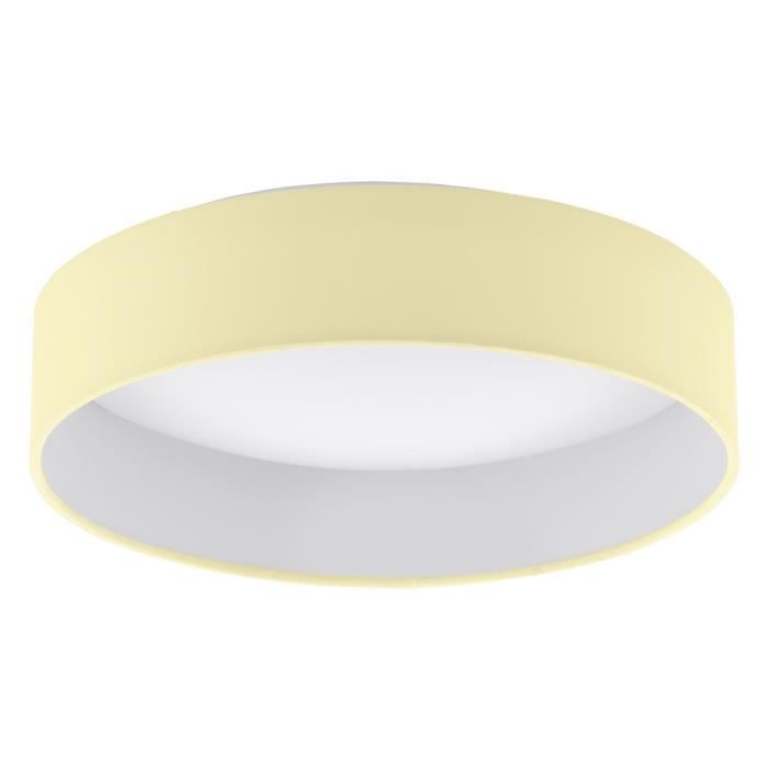 Plafonnier LED - EGLO - Palomaro - Textile crème - Contemporain - Design