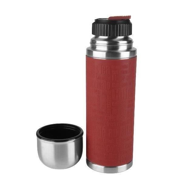 Bouteille isotherme - Emsa - Senator - 0,5L - Inox - Rouge - 100% hermétique