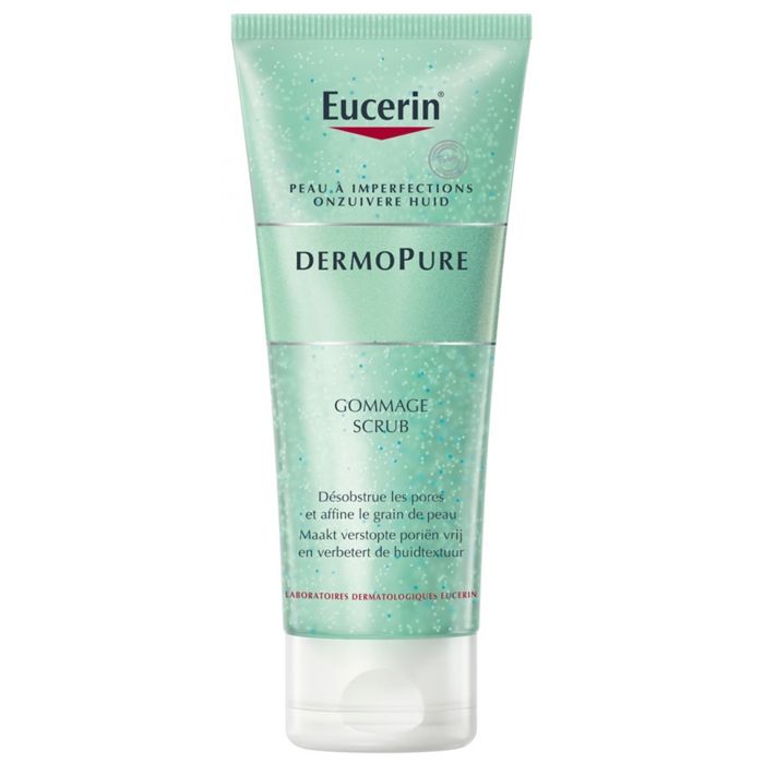 Gommage visage - EUCERIN - DermoPure - 100ml - Peaux à tendance acnéique - Acide Lactique
