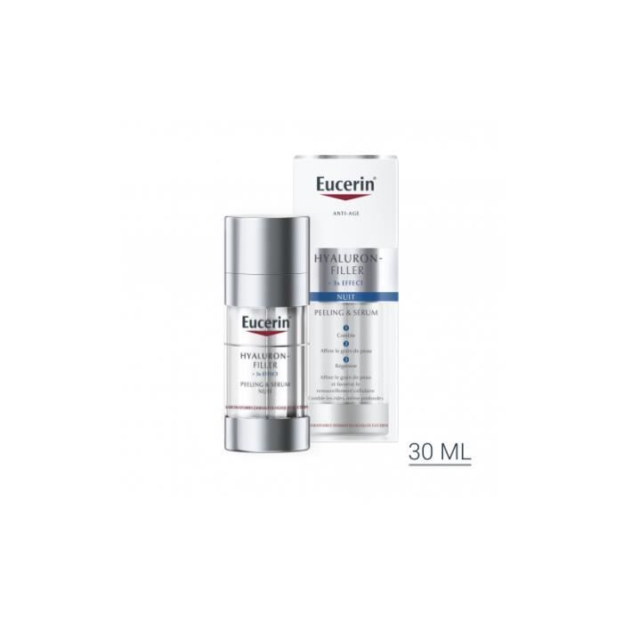 Sérum - EUCERIN - Hyaluron Filler - 30Ml - Peeling Nuit - Peaux Matures - Sans Parabène