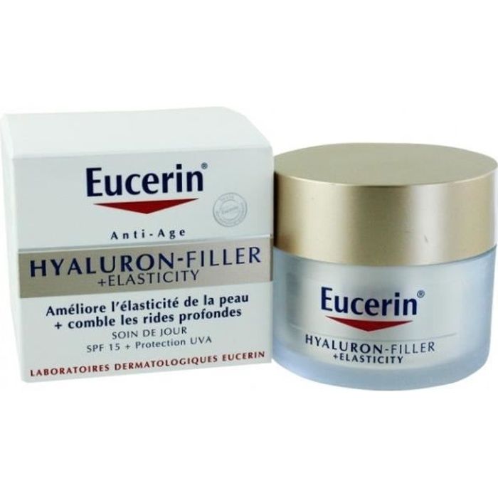 Soin de Jour Anti-Age - Eucerin - Hyaluron Filler + Elasticity - 50ml - Hypoallergénique - Peaux matures