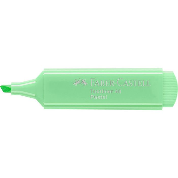 Surligneur - FABER-CASTELL - TEXTLINER 1546 PASTEL - Vert lumière - Pointe biseautée - Rechargeable