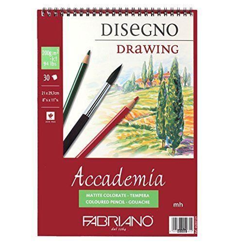 Fabriano Accadem Dess Papier à dessin A4 21 x 29,7 cm Blanc - 8001348150855