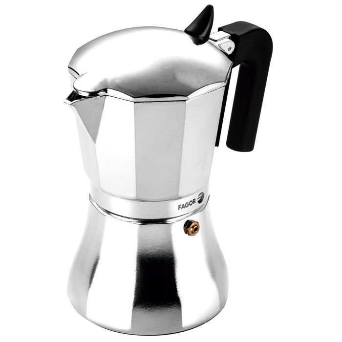 Cafetière Expresso - FAGOR - Cupy - Aluminium - 12 Tasses - Compatible Induction