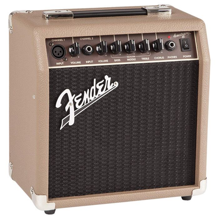 Amplificateur Portatif - Fender - Acoustasonic™ 15 - 15 Watts - 2 Canaux - Marron et Blé