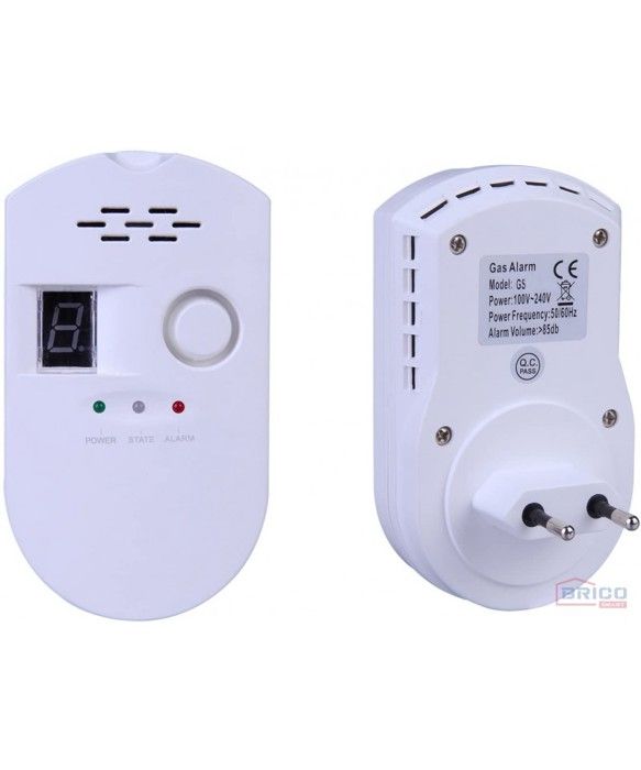 DETECTEUR AVERTISSEUR DE GAZ A AFFICHAGE NUMERIQUE