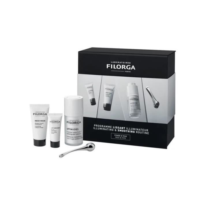 Coffret de soins - Filorga - Lissant Illuminateur - Meso-Mask 15ml - Lift-Designer 7ml - Optim-Eyes 15ml