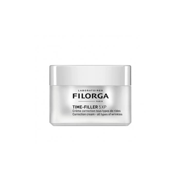 Crème anti-rides - Filorga - Time Filler 5XP - 50 ml - Sans parabène - Tous types de peau
