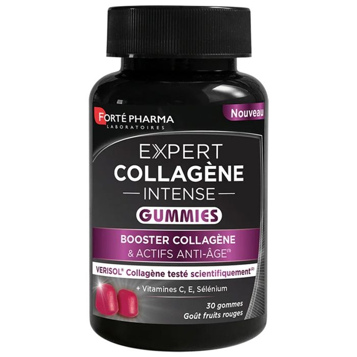 Forté Pharma Expert Collagène Intense - Booster Collagène & Actifs Anti-Âge - 30 Gummies